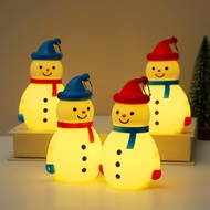 Chirstmas Snowman Led Lights Red/Blue Hat Snowman Luminary Christmas Light Christmas Tree Decor Christmas Gift for Kids Happy New Year 2024