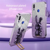 For Huawei Nova 3i Case Electroplating Colorful Luxury Soft Glitter TPU Cell phone Back Cover Huawei Nova3i Phone Case rabbit Kickstand