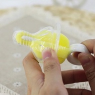 Ready Stock 360 Degree Rotating Sponge Yellow Baby Nipple Brush Babies Teat Cleaning Feeding Bottle Brushes Infant Pacifier Cleaner NEW