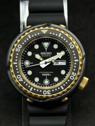⭕️⭕️罕有極新有保精工1000M黑金石英吞 二手中古 SEIKO 精工 Prospex Quartz Professional 1000M 復刻金吞 S23626J1 限量1978本  7C46石英