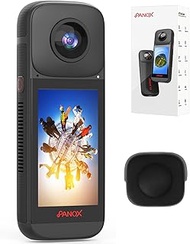 PANOX V2 360 Vlog Camera - 5.7K 360 Video, 72MP 360 Photo, One-Click Quick Share, 4K Live Streaming,