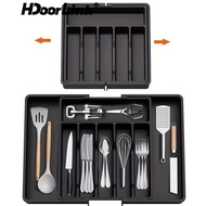 HdoorLink Kitchen Cutlery Organizer Silverware Drawer Organizer Expandable Utensil Tray Adjustable F
