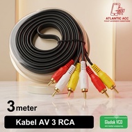 3 in 3 AV-003 RCA Jack Aux Cable Speaker Audio Cable3m DVD/ TV 3 to 3 300CM