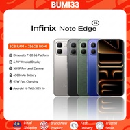 [PROMO] Infinix Note Edge 5G (16GB*(8+8)RAM +256GB ROM) 3D Curved AMOLED | 6500mAh Big Battery