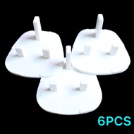6PCS/12PCS UK 3 Pin Outlet Socket Protection Cover Cap Power Plug Socket Cover Anti Shock Baby Proof Child Safety Protector Guard *SG Seller*