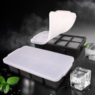 Hot-selling 8-Grid Iron Cube Silicone Ice Tray Mold Stackable Compartment Ice Cube Whiskey Ice Tray