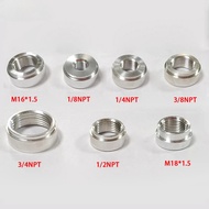 Aluminum NPT Female Weld On Bung Exhaust Oil Fuel Tank Weld In Nut Plug 1/8" 1/4" 3/8" 1/2" 3/4" NPT