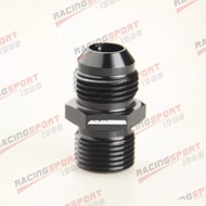 -8AN 8AN Male Flare To M18 x 1.5 Metric Straight Fitting Aluminum BLACK