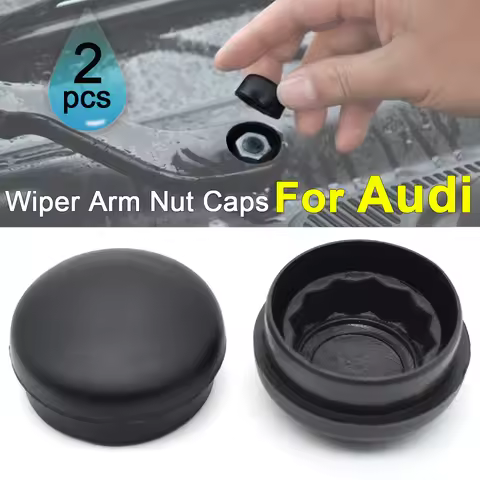 2Pcs Car Front Windscreen Wiper Arm Nut Cap Bolt Cover For Audi A1 A2 A4 B5 B6 B7 B8 A6 C4 C5 C6 C7 