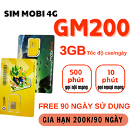 (CHỈ 35K/THÁNG) SIM Mobifone 4G 5G GMobile Tặng Phút Gọi Và Data Khủng Gói Cước Ưu Đãi GM35 GM68 GM8