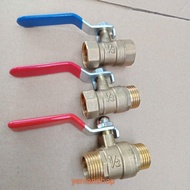 1/2 Inch threaded ball valve (equivalent to 21mm) brass