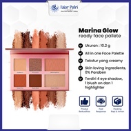 Marina Glow Ready Face Pallete 10.2 Gr Vivid Earth Creamy High Pigmen