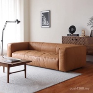 Foshan Household Living Room Modern Cream Layer Extremely Cowhide Genuine Leather Sofa Jane Sofa Fur