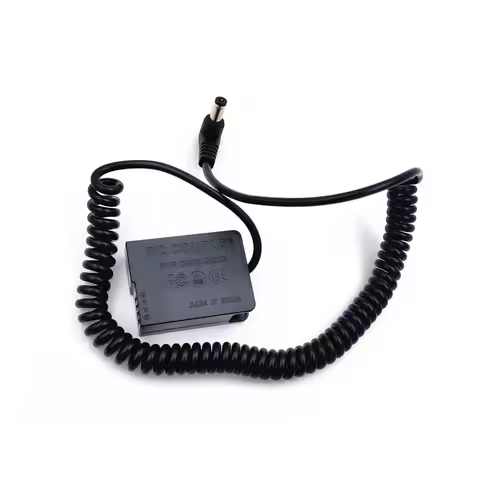 DMW-DCC8 5521 Male Spring Cable DMW-BLC12 Dummy Battery for Panasonic Lumix DMC FZ2500 FZ2000 FZ300 