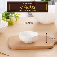 ชุดจานและชามดินเผาสีขาวบริสุทธิ์ Pure White Bone China Dinnerware Set ชุดจานและชามดินเผาแบบผสมสีที่ส