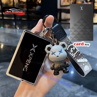 Xpeng G6 card key case tpu key cover Xpeng G6 keychain bear keychain
