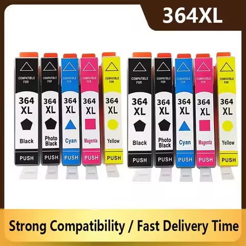 364XL 364 XL Ink Cartridge Compatible for HP364 for HP Photosmart 5520 5524 6510 6520 7510 B109 B110