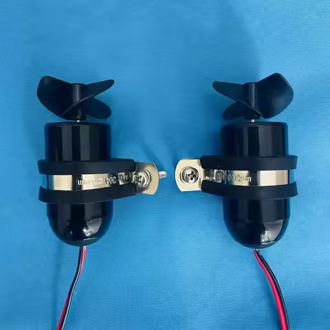 1Pair RC Bait/Tug Boat Modified 3-12V Underwater Motor w Fixed Bracket Waterproof ROV Thruster High 