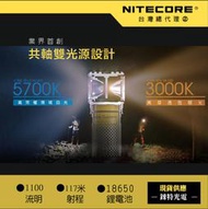 【錸特光電】NITECORE UT32 1100流明 共軸雙光源頭燈 路跑 登山 冷白/暖白光 L型 轉角燈 廣角度照射