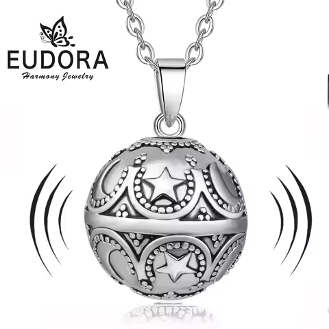 Eudora Bola de Grossesse Necklace Angel Caller Charm Musical Bell Pendant DIY llamador de ángeles Je