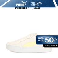 PUMA Sepatu Skye Womens Trainers Whisper White-Yellow Pear-Blue Glow-Cloud Pink