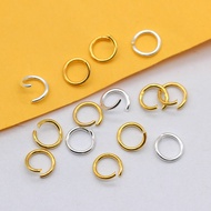 20gram 4/5/6/7/8mm Silver Gold plated stainless steel Split Jump Rings Open Connector Jewelry Neckla