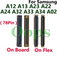 1-10pcs LCD Screen FPC For Samsung Galaxy A12 A13 A23 A22 A24 A32 A33 A34 A02 fpc On Main Board Moth