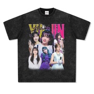 IVE Gaeul An Yuzhen Rei Liz Leeseo American Washed Short t Sleeve oversize t-Shirt