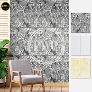 (HIGH QUALITY) 3D Stereo Wallpaper Self-Adhesive Wall Sticker / Bedroom Living Room Wallpaper Foam Soft Wall Panel