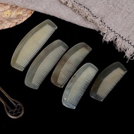 aosunook 1*Natural Amber Ox Horn Comb Hair No Static Health Care Brush Hairdressing Comb EN