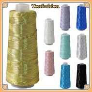 TONFASHION Silver Core Yarn, Gold Silver Core Wire Multicolor Gold Silver Yarn, Internet Famous Fine