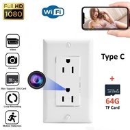 3Tech mall Wall Outlet US Plug 1080P WiFi Camera Security Spy Cameras Surveillance Smart Cam Video R