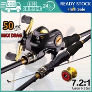 Casting Reel Fishing Reel Reel Bc Murah Mesin Casting Baitcasting Reel Casting Reel BC Full Set