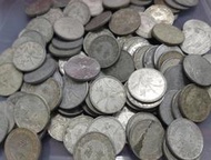民國60年代蘭花1角硬幣 普品 共100枚 品相大致 年份隨機出貨