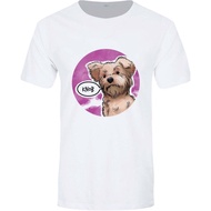 Knob - White T-Shirt, Little Dog, Insulting Animal, Funny Gift, Cute But Abusive