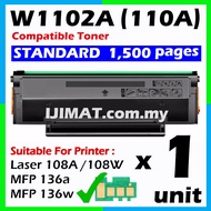 W1112A 110A W1112X 110X HP110A HP110X BLACK  BK K Compatible Laser Toner For HP Laserjet HP 108 HP10