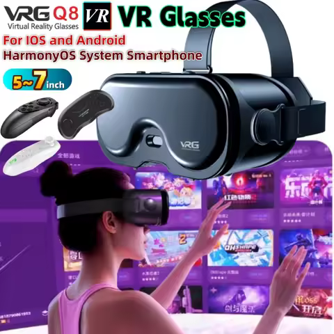 Original VRG Q8 VR Virtual Reality VR Glasses Google Cardboard Box VR Headset Helmet 3D GLASSES for 