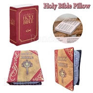 Holy Bible Book Plush Opens to Reveal Bible Verses Soft Plushies Decorative Openable Book Plush Pill