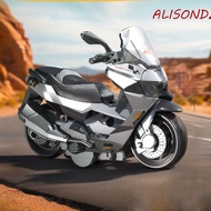 ALISONDZ Alloy Motorcycle Model, Vehicle Toy Inertia Simulation Motorcycle Toy, Children Car Toy Min