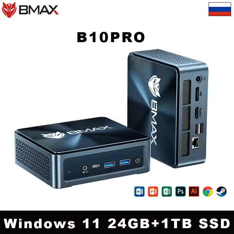 BMAX 2025 Latest B10 Pro Intel 13th Generation i7-13620H 24GBRAM 1TB SSD Windows 11 Bluetooth 5.2 US