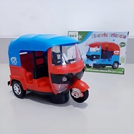 Yj-3023 - Toy Bajaj Bump and Go Road Battery With Music Lights and Sounds - Bajaj Battery