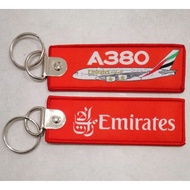 Keychain Emirates Airline Airbus A380 Woven keychain
