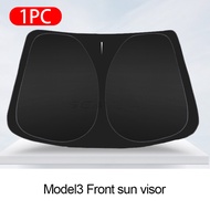 2pcs Car Curtain Side Window Car Sun Shade Black Curtain for Tesla model 3