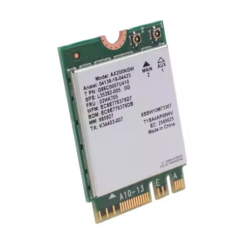A01E-Wifi Wireless Adapter Card AX200 AX200NGW M.2 NGFF Bluetooth 5.0 Wifi 6 2.4G/5G 802.11Ac/Ax