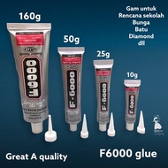 F6000 glue( gam f6000)/ gam rencana/ gam diamond/ gam bunga/ gam kraft/ f 6000 fabric glue dan selai