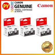 Canon PG-47 Original Black Ink Cartridge Triple (X3) Value Pack - for printer E410 / E470 / E3170 /
