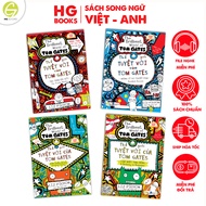 Combo of 4 Tom Gates books Vietnamese version & Bilingual Vietnamese-English - The Brilliant World o