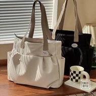 sling bag bag gentlewoman bag Original Pleated Style Large-Capacity Literary Canvas Commuter Tote Ba