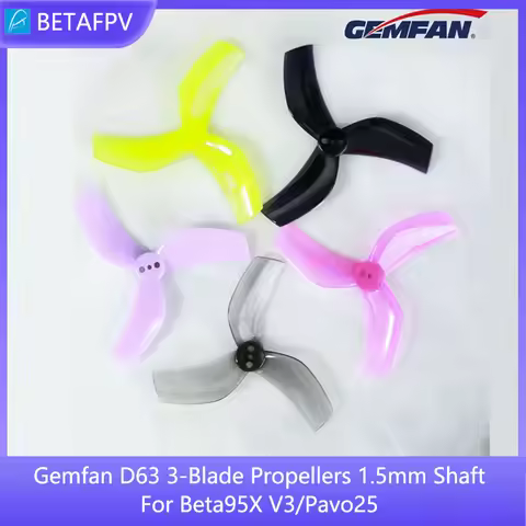 Gemfan D63 3-Blade Propellers 1.5mm Shaft For Beta95X V3/Pavo25