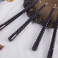 Black Taper Candles Set Of 4,Dripless Long Candle Sticks,8 Hrs Clean Burning Unscented Tapered Candl